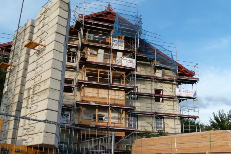 Das Gerippe steht wieder und auch die Beplankung ist gemacht