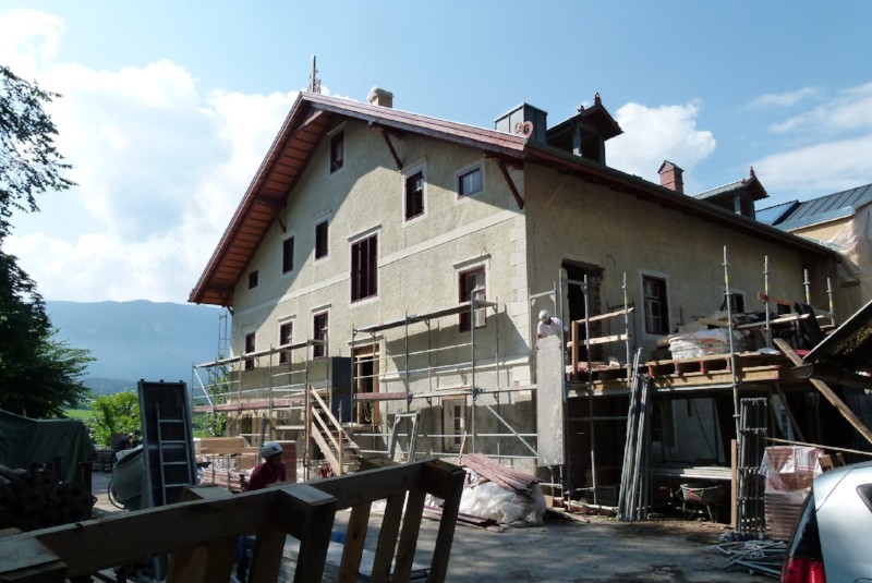 Juni 2015 – Das Gerüst kommt an drei Stellen weg