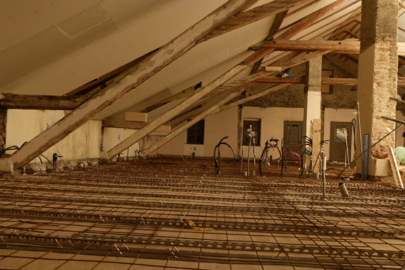 März 2015 – Eine Holzbetonverbunddecke entsteht