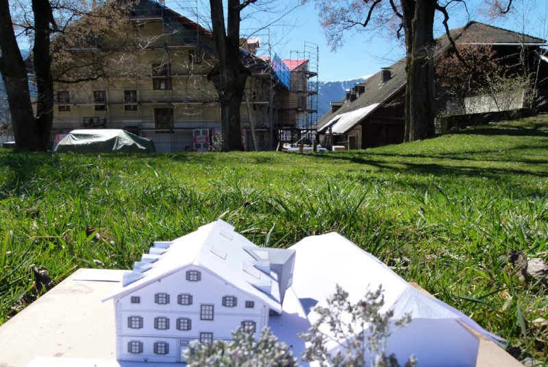 Sogar die Bäume werden modelliert