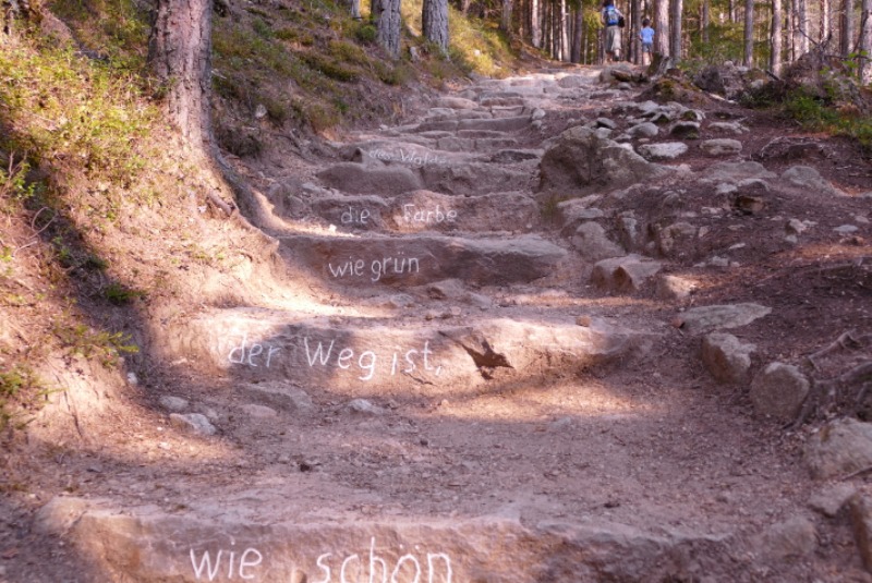 Wie schön der Weg ist, wie...